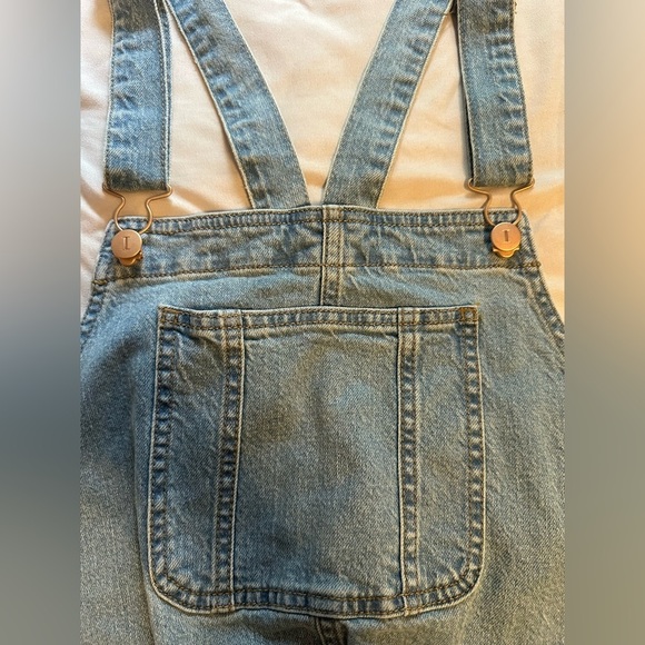 Isabel Maternity by Ingrid & Isabel Denim Overalls Size 12 NWT - Picture 4 of 10